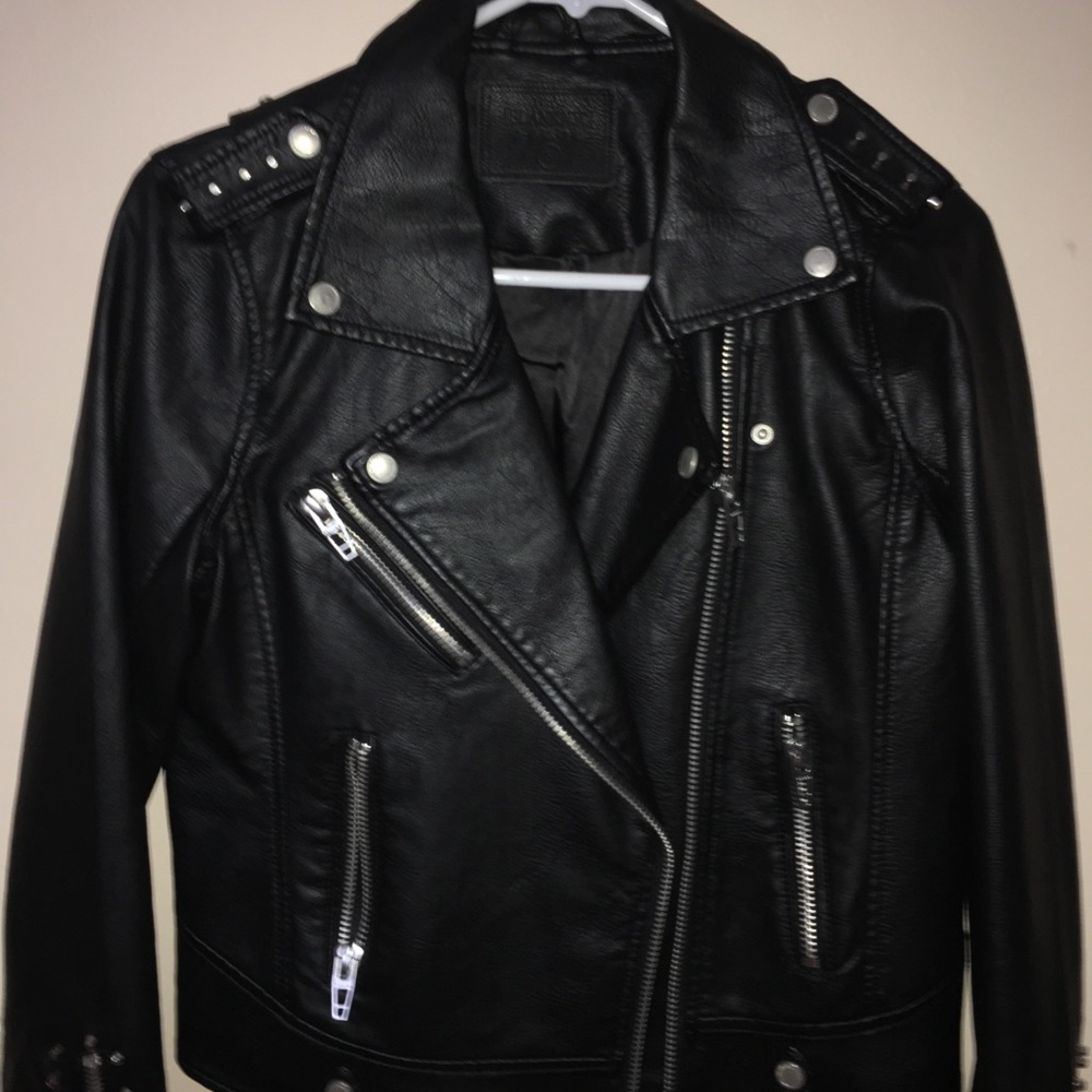 Blank NYC Faux Studded leather jacket
